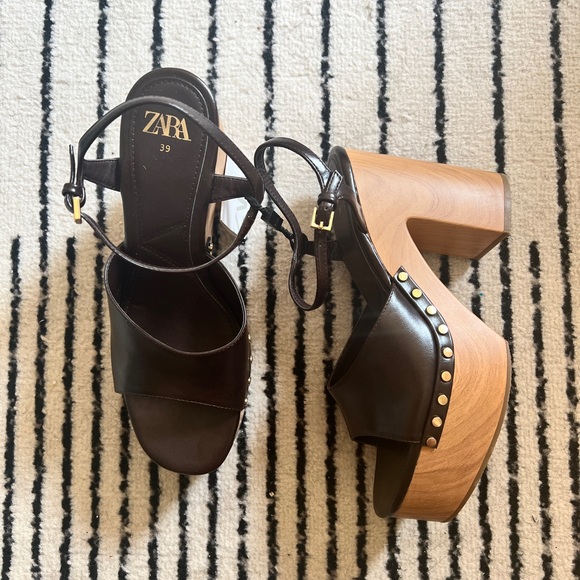 NWT Zara High Heel Platform Sandals | EU 39 - Picture 10 of 12